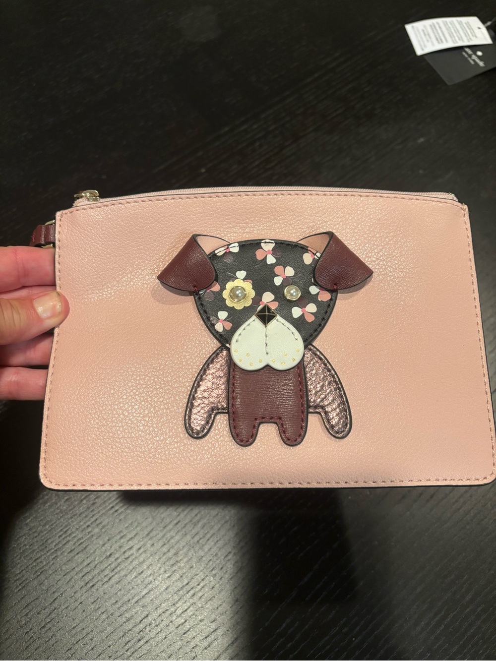Kate Spade Floral Pup Wristlet NWOT